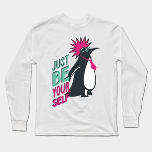 Penguin punk Long Sleeve T-Shirt